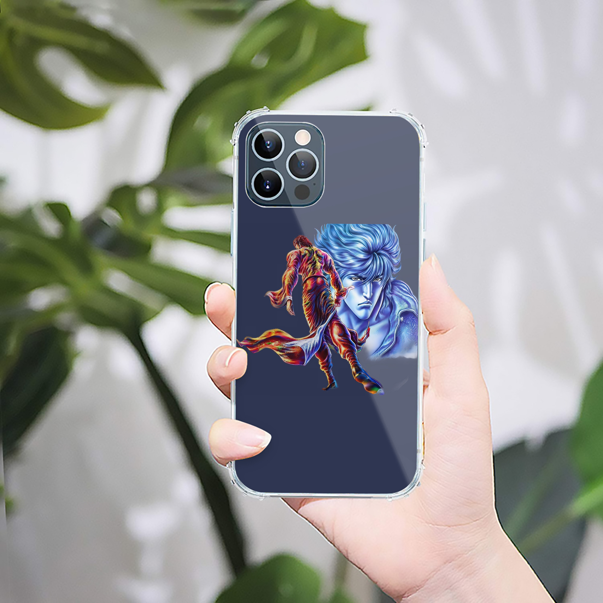 （画像用） 北斗の拳 Fist of the North Star 【iPhone 12シリーズ対応】透明スマホケース（クリアソフトケース）